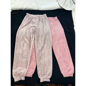 Primark Velvety PJ Bottoms Sweatpants 2pr size S/M 6/8